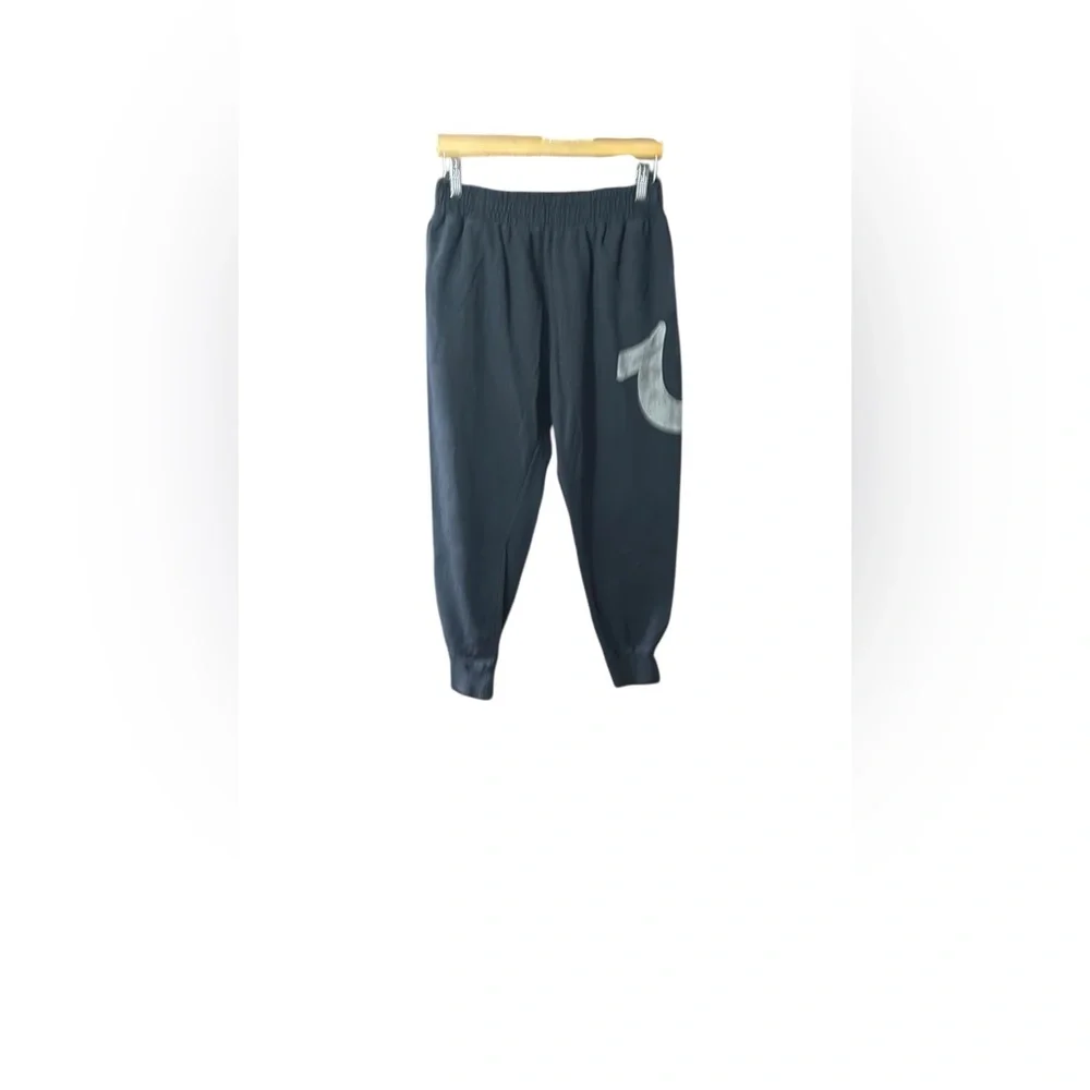 True Religion Black Sweatpants with Gray Logo